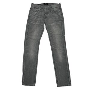 Lucky Brand Perth Gray 1 Authentic Skinny Button Fly Jeans Size 30 x 32 Men's